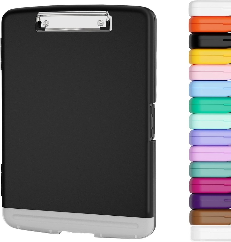 Storage Clipboard Case with Side Opening Letter Organizer