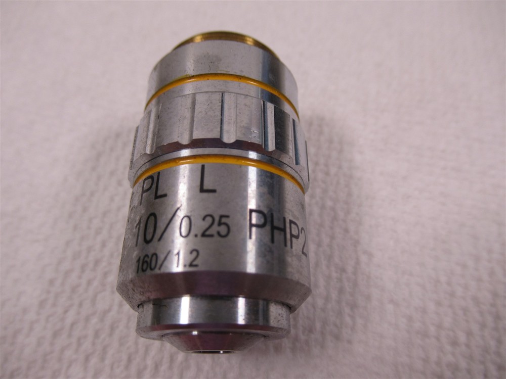 Jenco Inverted Compound Microscope Objective Lens PL L 10x PHP2 160mm 0.25