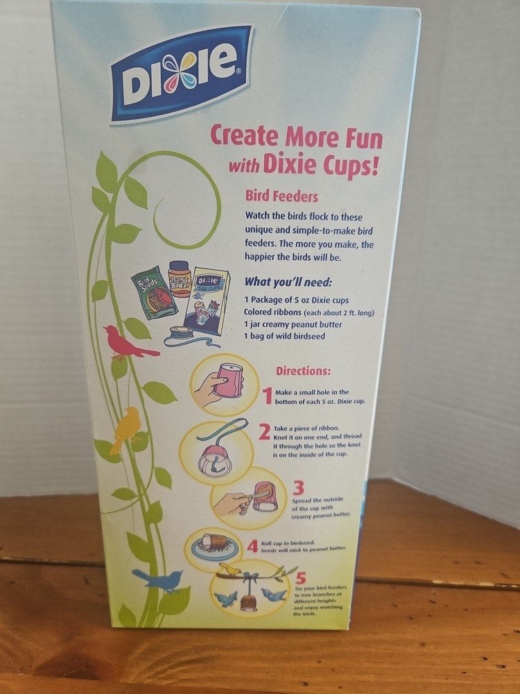 Dixie 5 oz Cups 100 Ct Disposable 4 Designs Multipurpose