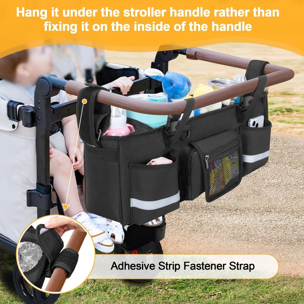 GRAOSO Parent Console Stroller Organizer WONDERFOLD W4