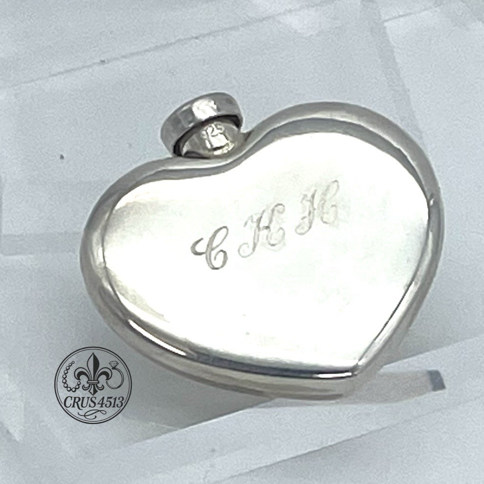 Tiffany & Co Sterling Silver Perfume Bottle Heart Shape