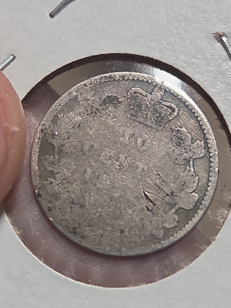 Canada 1875 10 Cent Key Date Ag