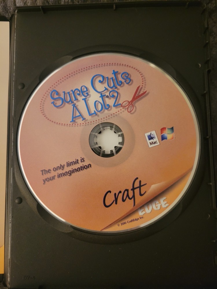 Sure Cuts A Lot 2 Software, VERY RARE!!