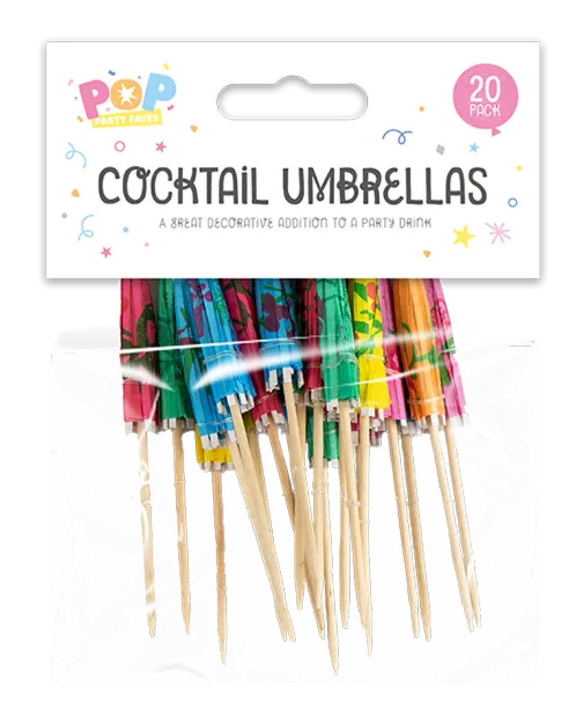 cocktail umbrellas 20pk