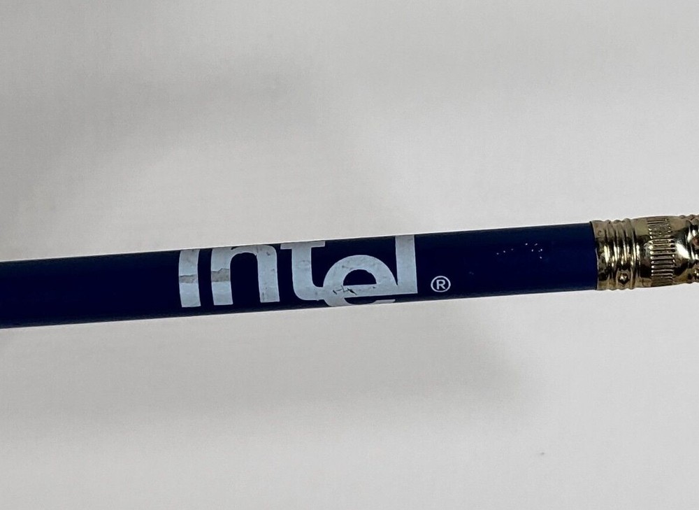Intel Advertising Pencil Vintage 1990s Unused IT Computers Y2K