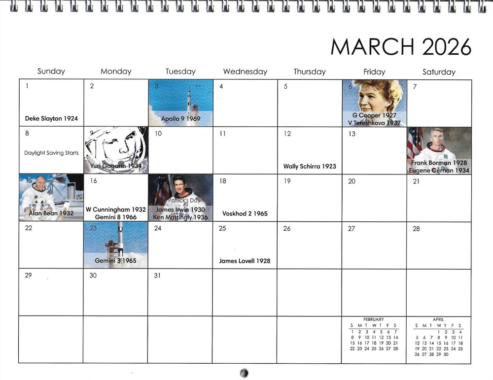 2026 APOLLOSPACE CALENDAR