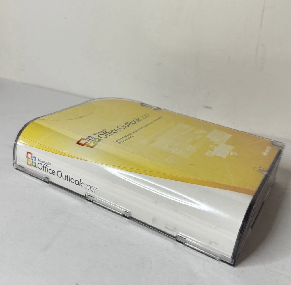 Microsoft Office Outlook 2007 Software Complete w/ Product Key OPEN BOX