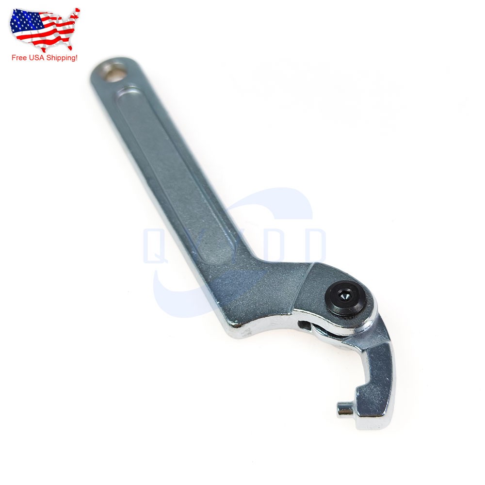 ADJUSTABLE MOTORCYCLE ATV TOOL SHOCK ABSORBER C CLAMP SPANNER HOOK WRENCH