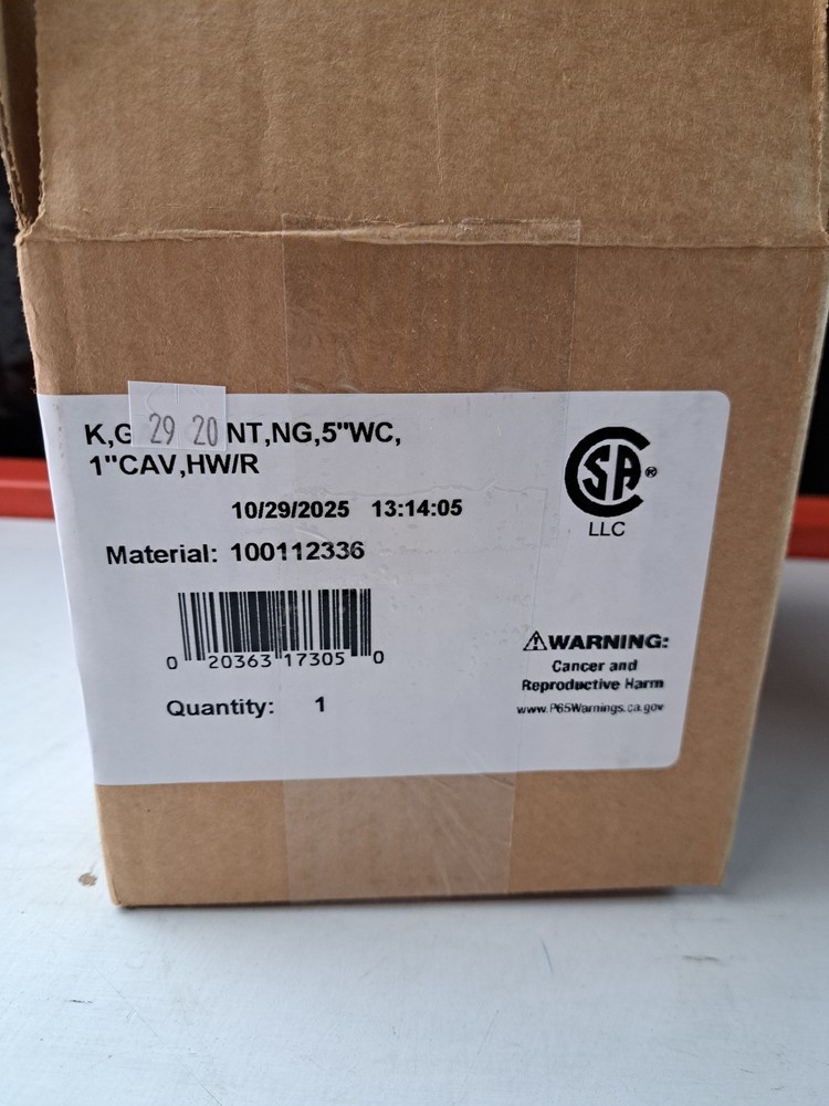 Reliance Water Heater Natural Gas Control Valve Thermostat