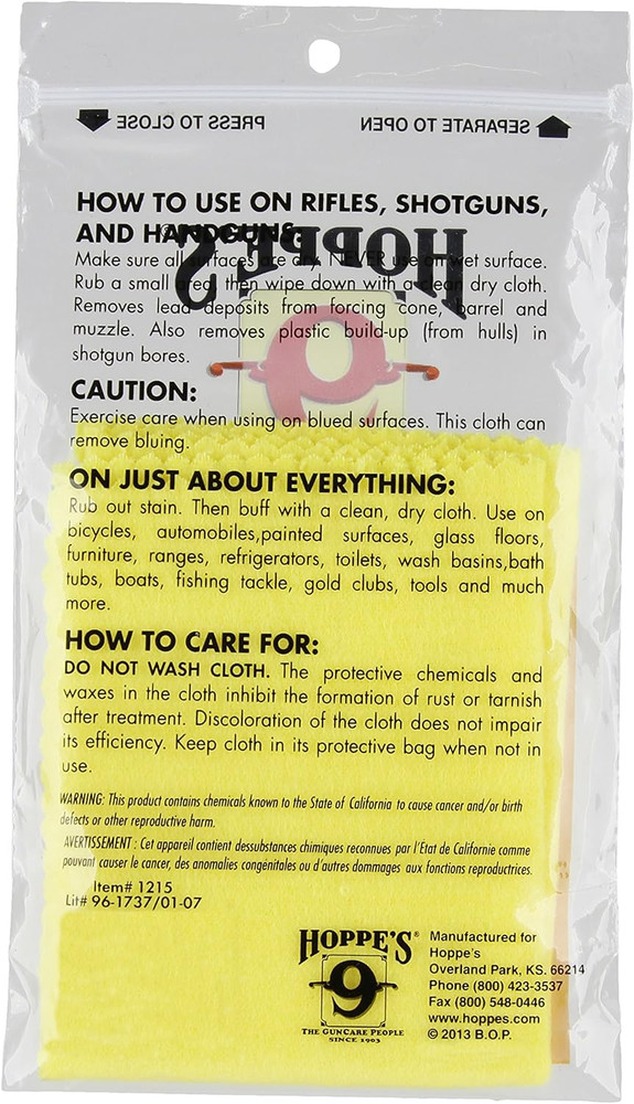 No. 9 Rust and Lead Remover Cloth