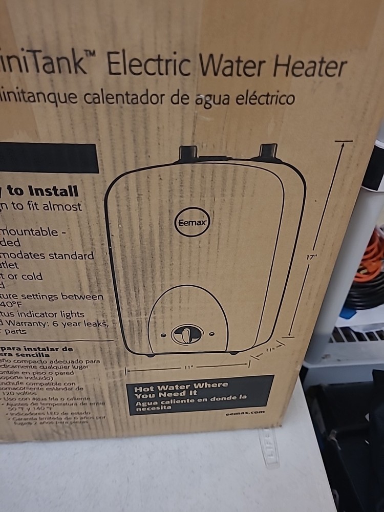 EeMax EMT2.5, MiniTank Electric Water Heater, 120V, 2.5-Gallon