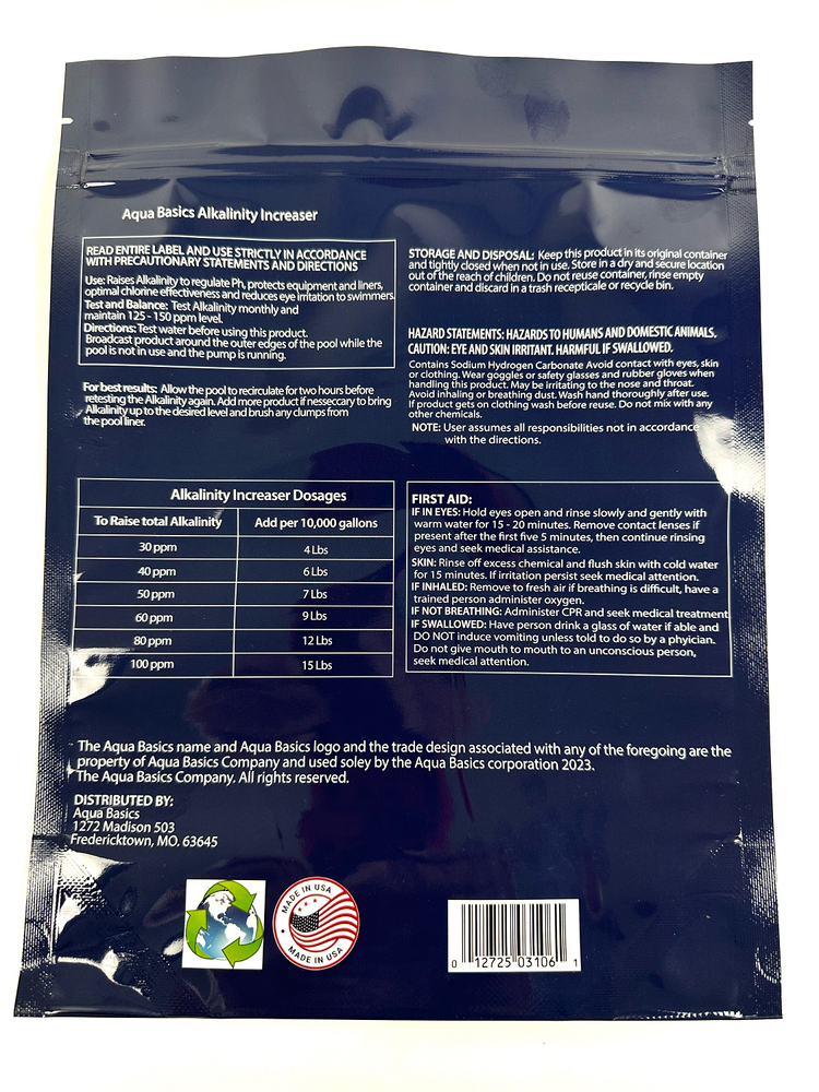 Alkalinity Increaser 4LB