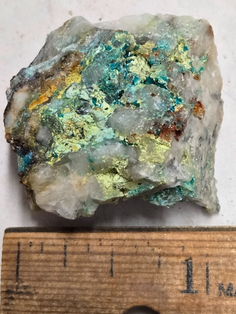 Beautiful blue Caledonite specimen