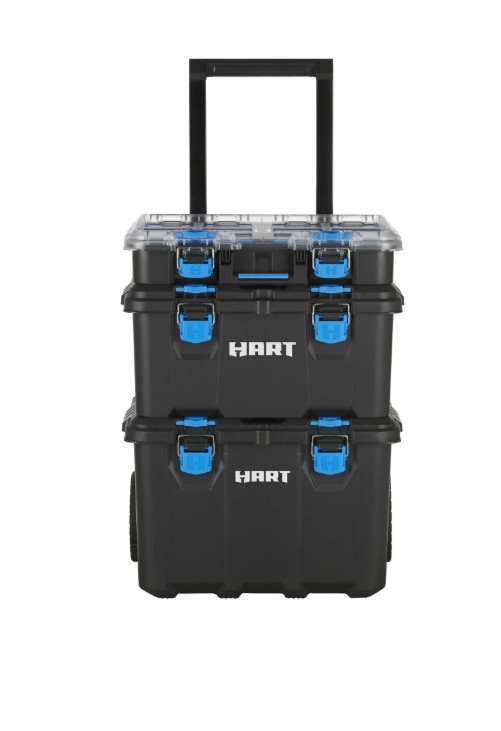 HART Stack System, Mobile Tool Storage and Organization, Black & Blue NEW US