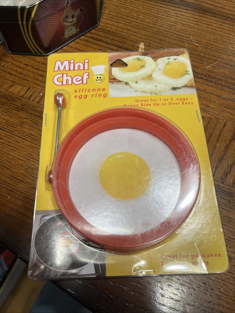 Jacent Mini Chef Round Silicone Egg Ring, 1-Pack