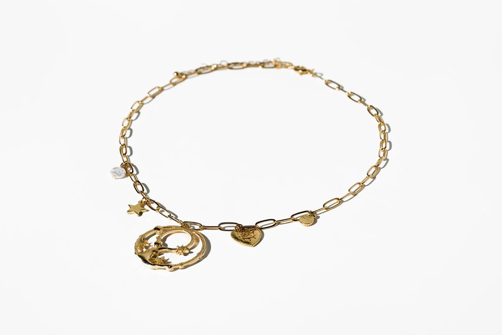 Gold Planet Necklace