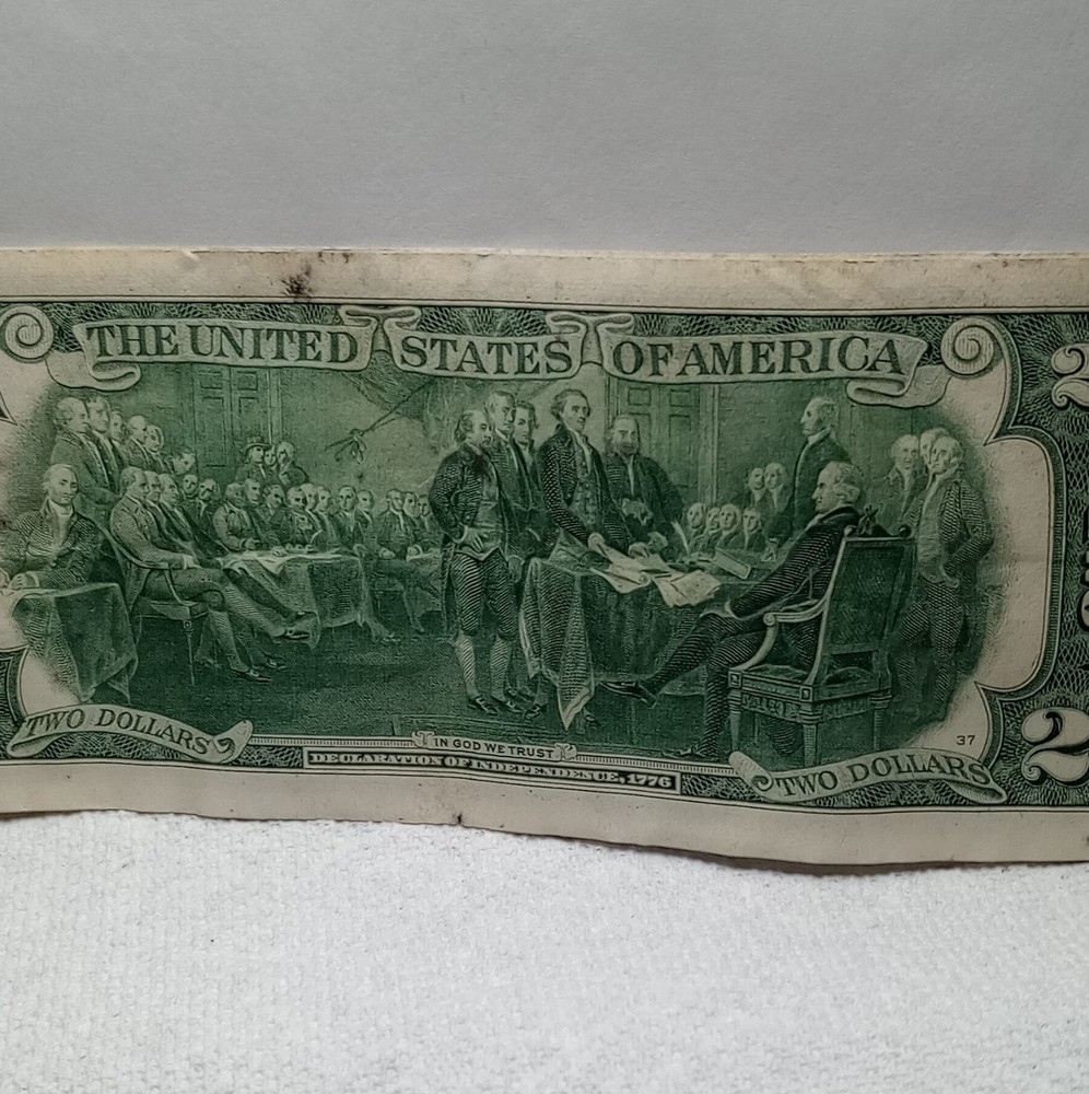 $2 US Error Banknotes Pair, Consecutive Serial Numbers E06591167A & E06591168A