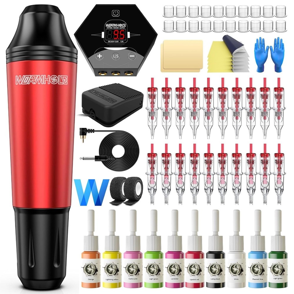 Beginner-Friendly Tattoo Machine Kit - Water Resistant with Ergonomic Design