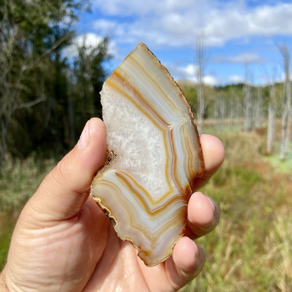 Affordable Banded Agate Slab 2.26 Oz