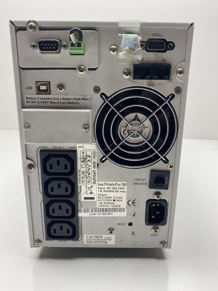 Alpha Pinnacle Plus 1500 power supply