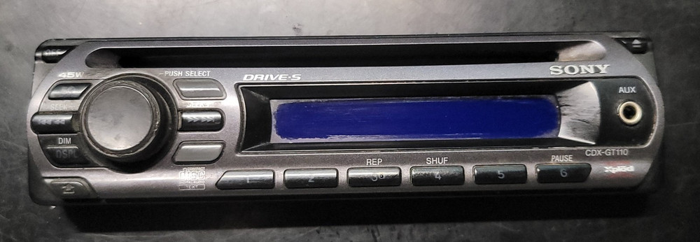 SONY CDX-GT110 FACEPLATE ONLY GENUINE FULLY TESTED