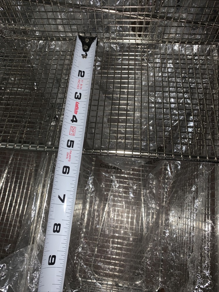 3 Fry Basket with Orange Handle Medium