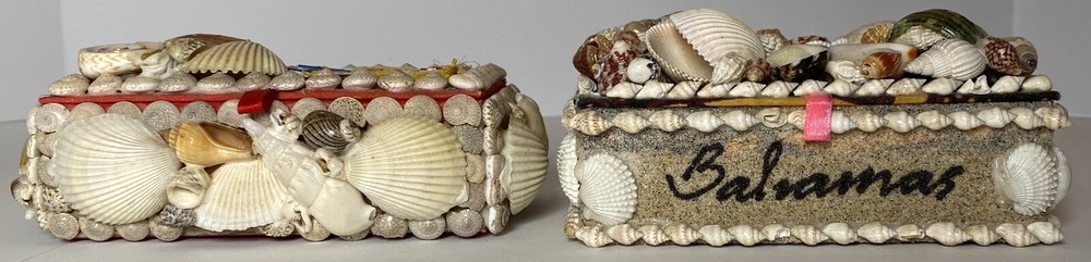 4 Handmade Seashell Boxes