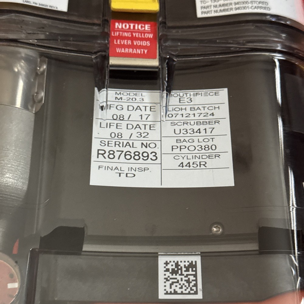 Ocenco M-20.3 EEBD Life Date 08/32
