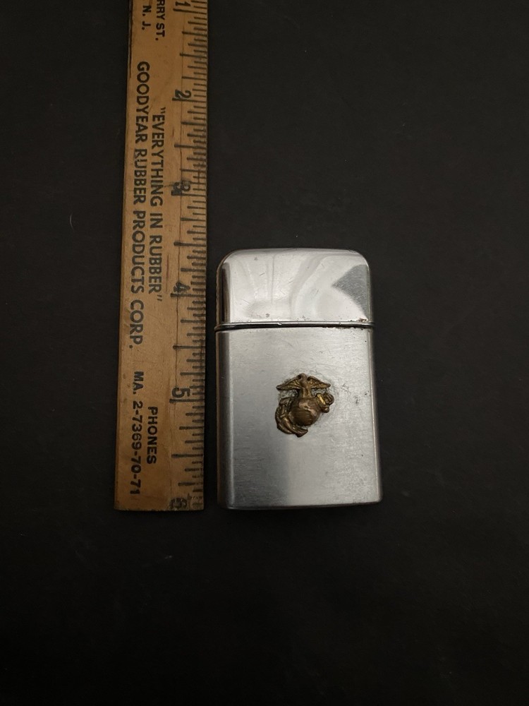 Vintage Ronson Lighter USMC Logo Windlite Model Marines Please READ