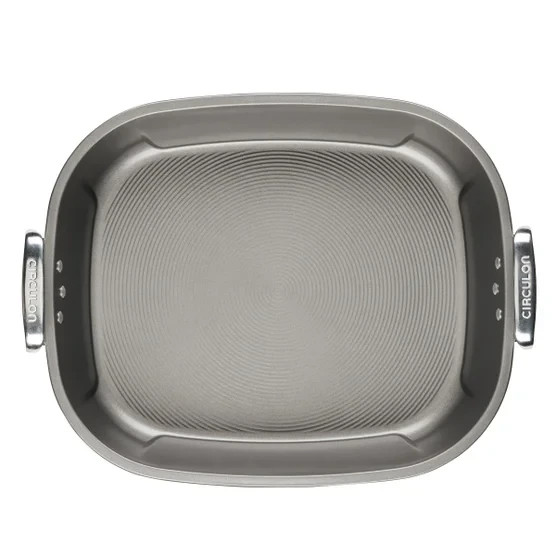 Circulon Non-stick Rectangular Oval Roaster Roasting Pan w/ Rack