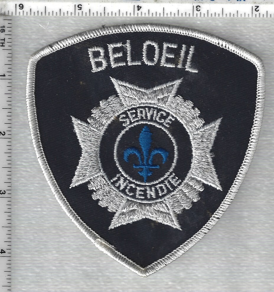 Belloeil  Service D'Incendie  Fire Department  (Quebec, Canada)  Shoulder Patch