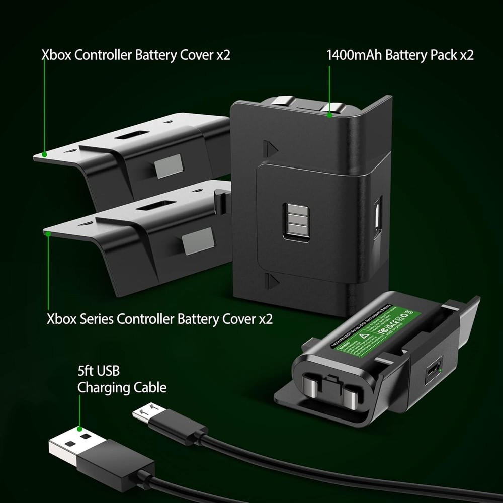 Battery Pack for Xbox Controller - Xbox Series X|S, One, Elite Controllers