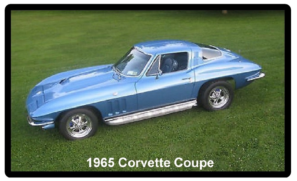 1965 Corvette Coupe Refrigerator Magnet