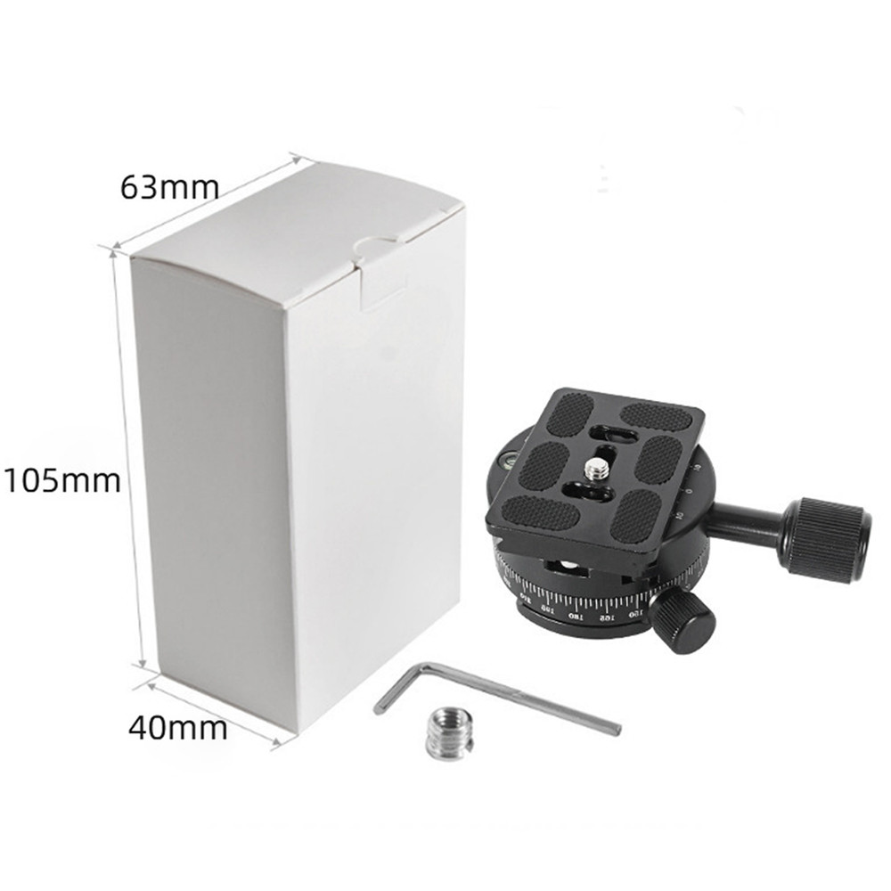 360° Panorama Quick Release Plate Clamp with Quick Release Plate for DSLR Camera