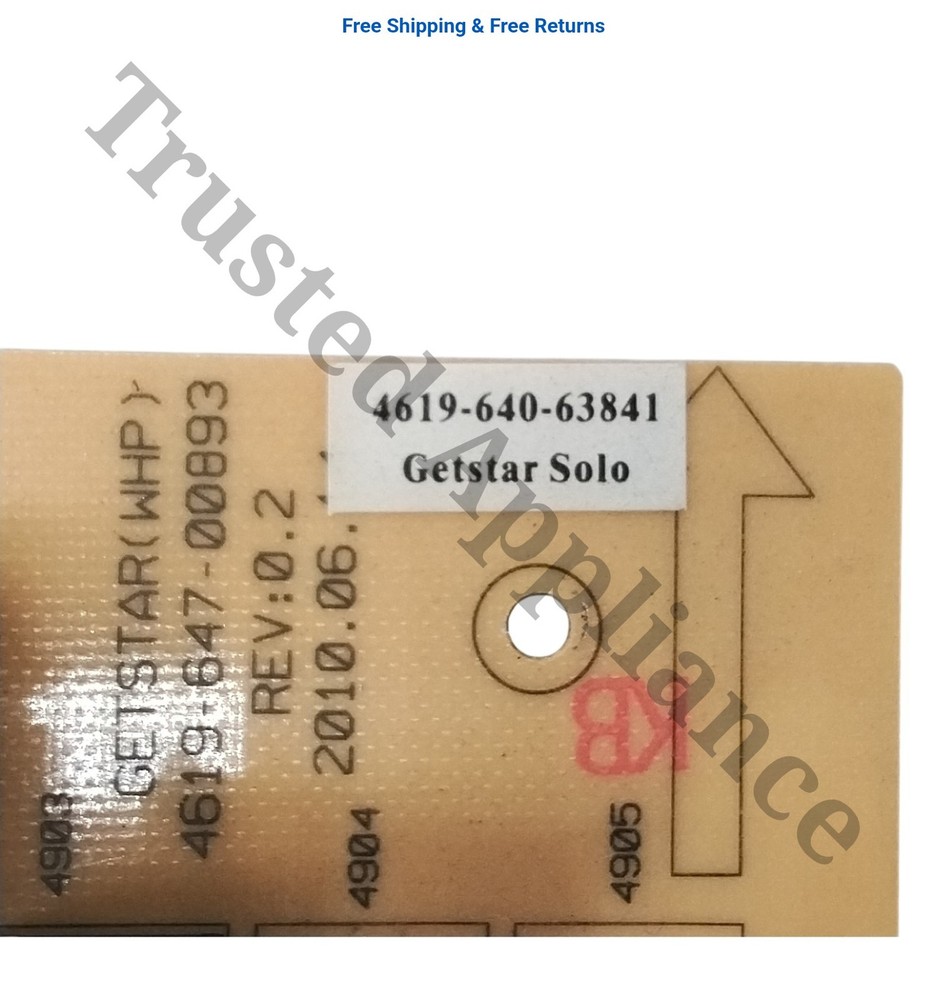 Whirlpool Microwave Main Control Board Electronic Controller PCB W10286816