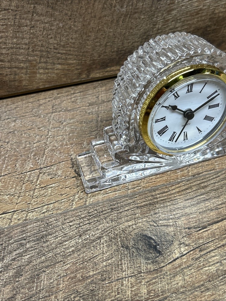 Lead Crystal Glass Clock