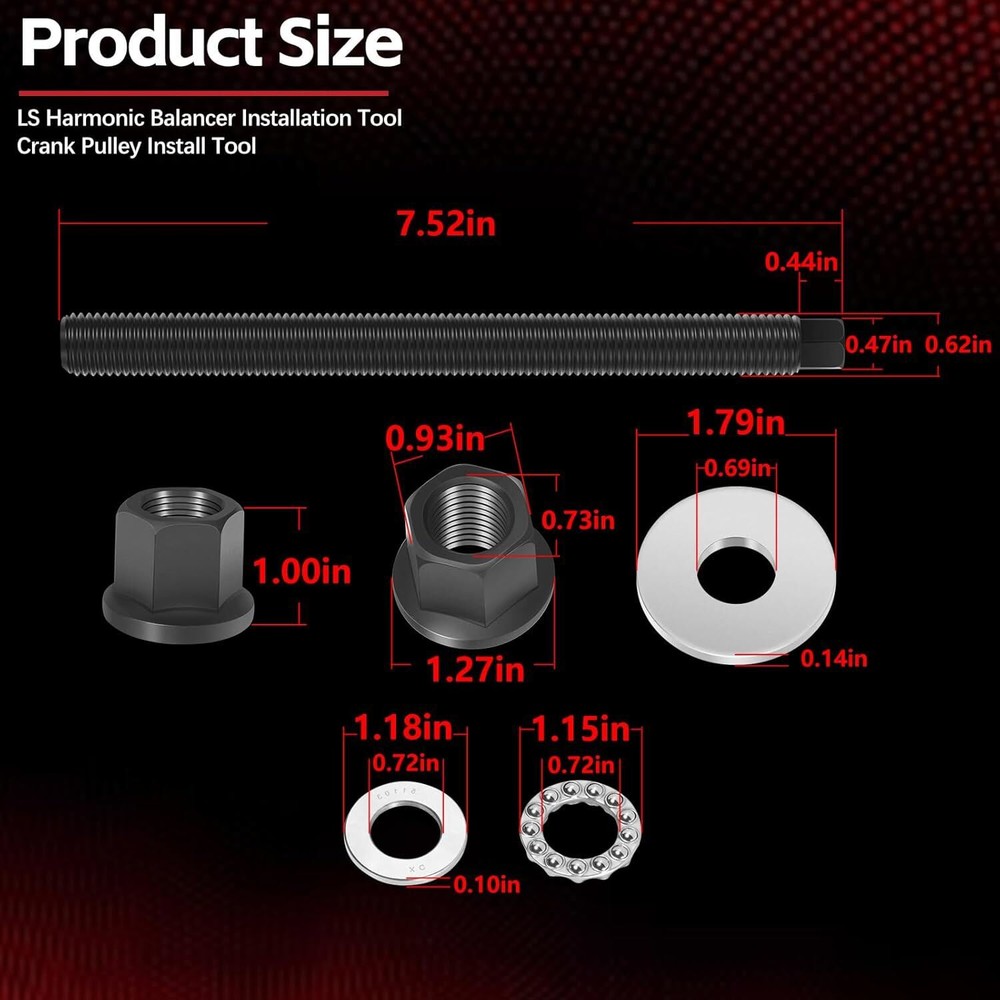 Engine Crank Pulley Harmonic Balancer Installer Tool 551141 for GM LT1✨