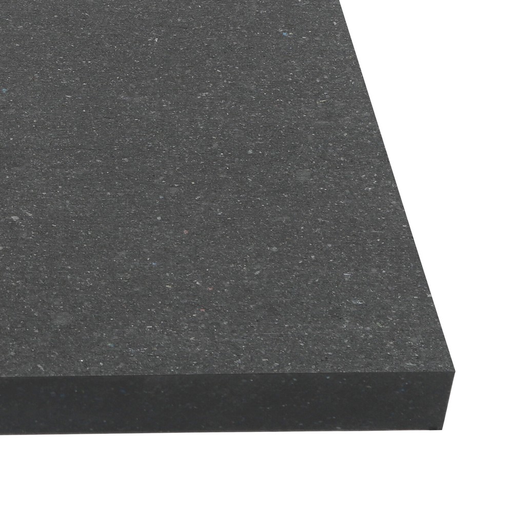 Square Medium Size Support Pad With Handle Black Heavy Duty Stabilizing Block