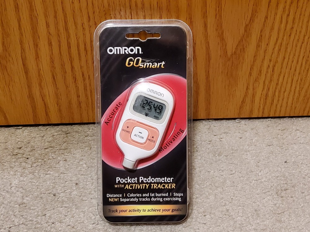 Omron GoSmart Pocket Pedometer with Activity Tracker Pink Sealed Packaging