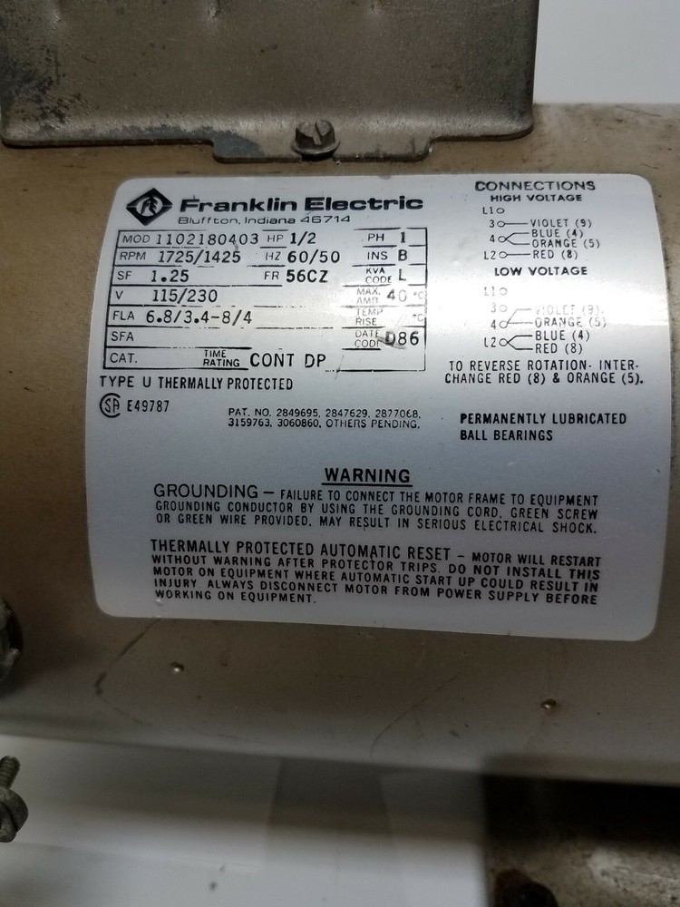 EDWARDS 5 E2M5 TWO-STAGE HIGH VACUUM PUMP TESTED AND WORKING