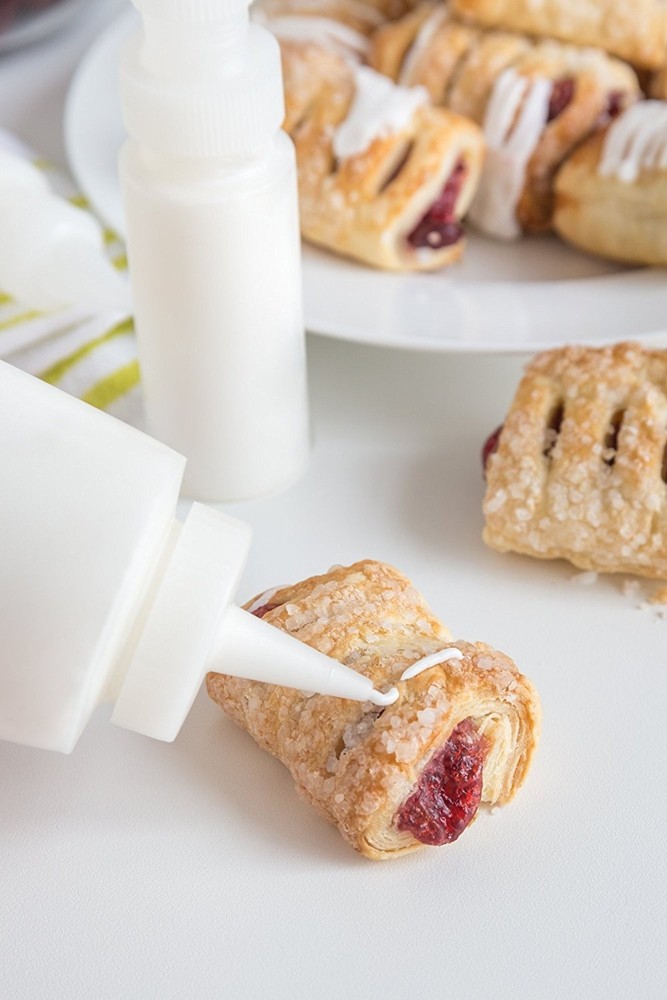 Fox Run Set of 3 Plastic Icing Bottles (6-Pack)