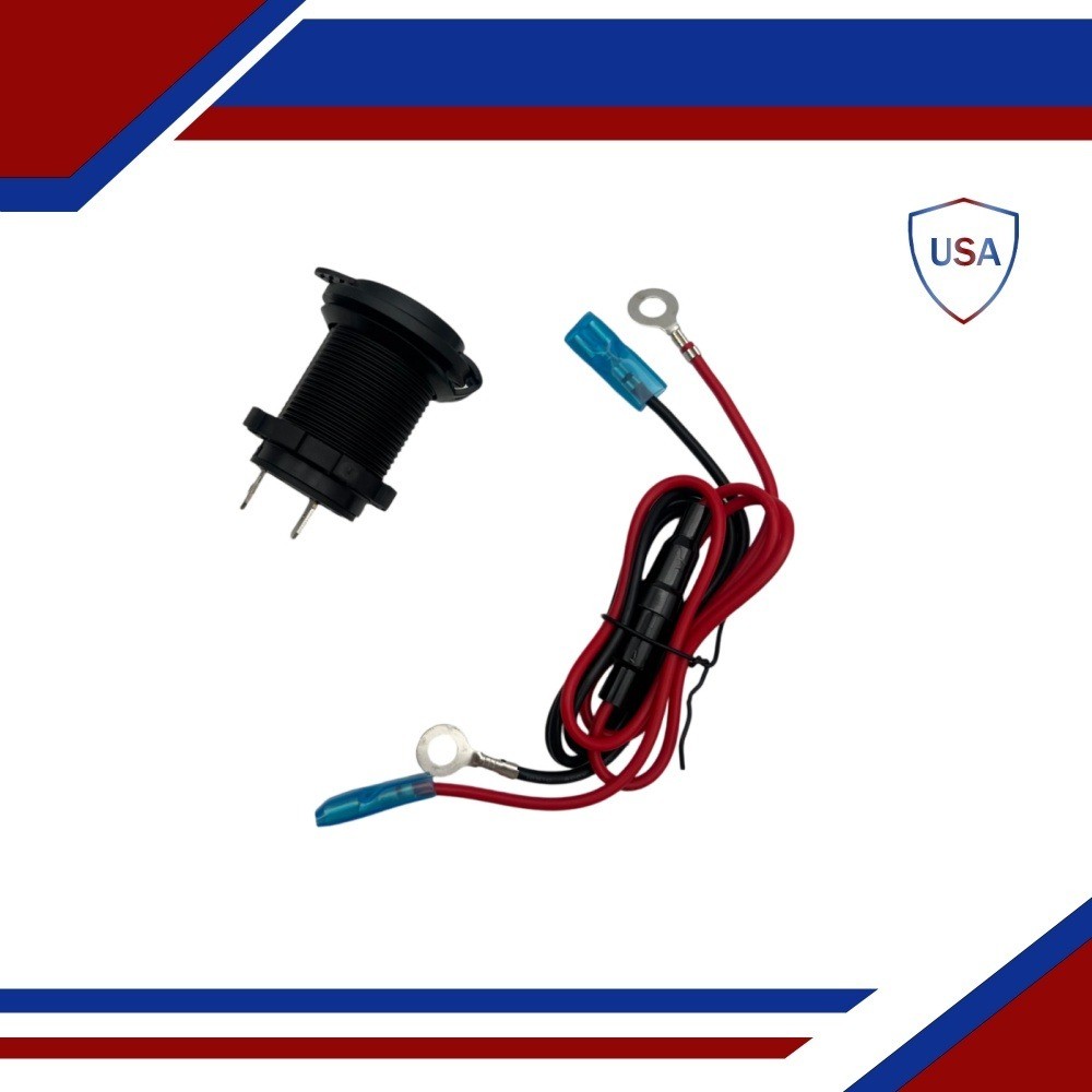 Cigarette Lighter Socket Power Outlet Socket Receptacle Car Motorcycle ATV 12v