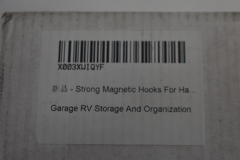 2 Piece Strong Magnetic Hooks Heavy Duty Rubber Coating Hook & Loop Closure