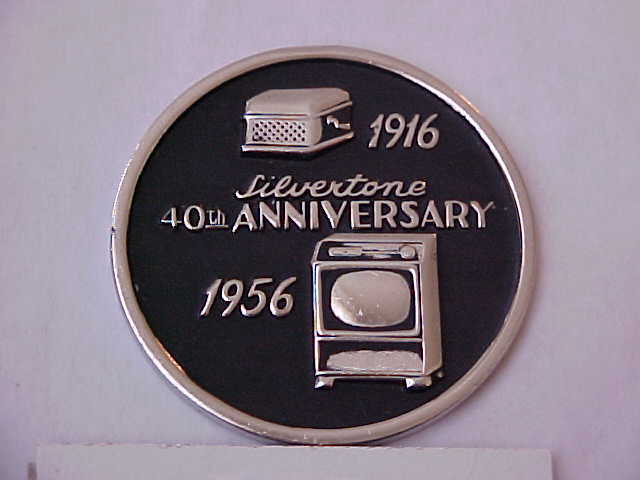 1956 Silvertone 40th Anniversary Commemorative Medal