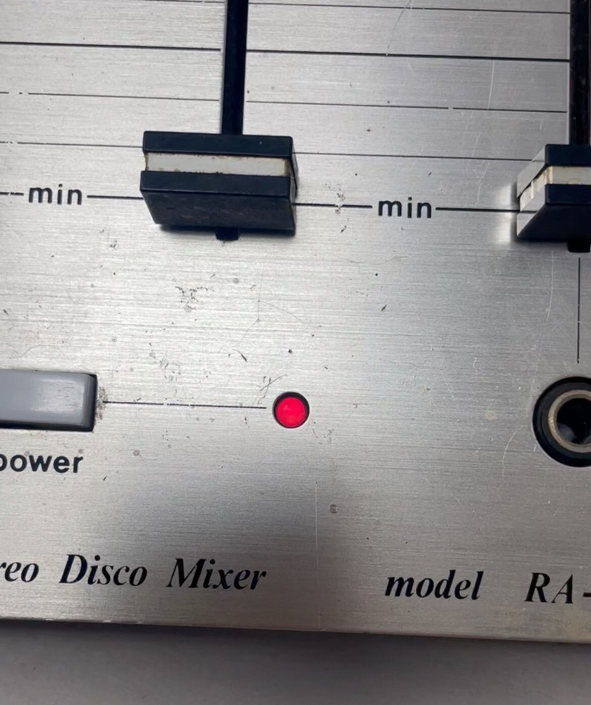 Herald Electronics Stereo Disco Mixer RA-88A - Powers on - Untested - For Parts