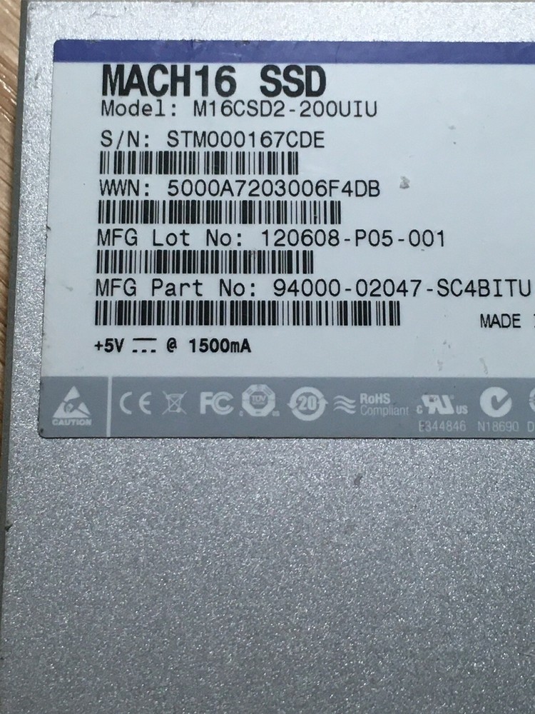 STEC MACH16 SSD 200GB SSD M16CSD2-200UIU