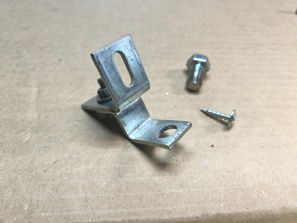 Delta brackets for adding a wood extension wing, (set of three)