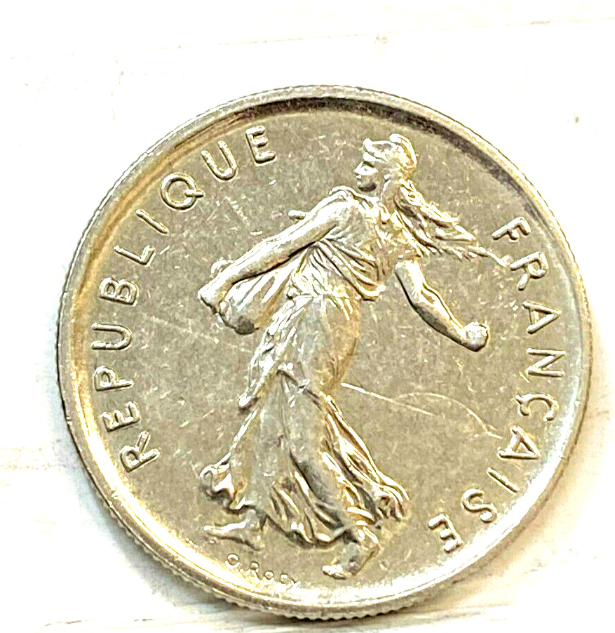 FRANCE 1995 FIVE 5 FRANCS KEY DATE LOW MINTAGE UNCIRCULATED