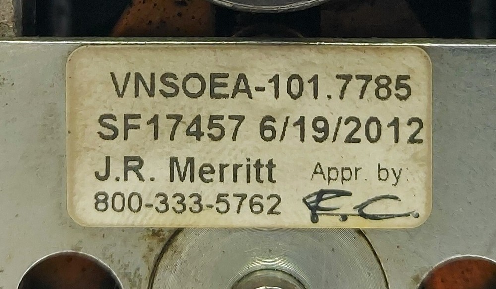 J R MERRITT CONTROLS A40.101.4964 Joystick Controller