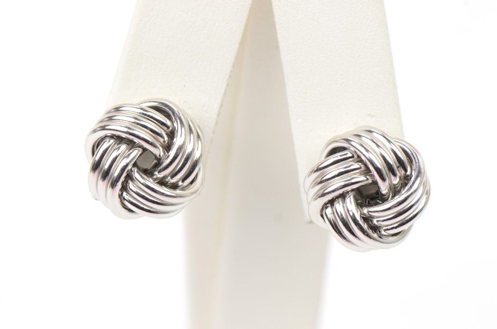 love knot earrings sterling silver